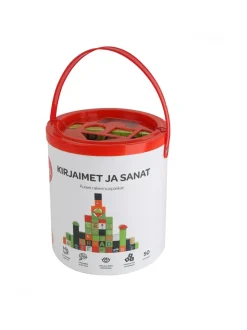 Luovuus & Oppiminen<bo. Puiset palikat Aakkoset ja sanat (suomenkielinen)