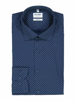 Paidat<Olymp Body Fit Allover Print -kauluspaita 18 MARINE