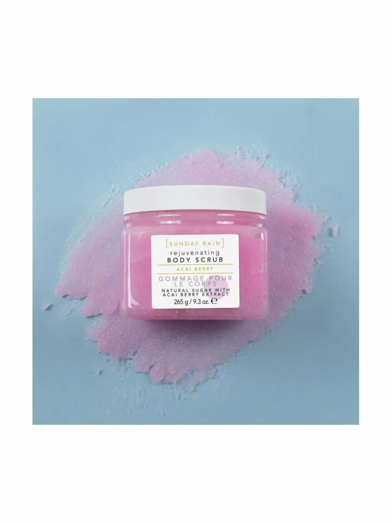 Sunday Rain Body Scrub Acai Berry -vartalokuorinta 250 g^ Vartalonhoito