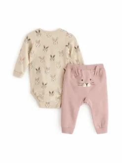 Bodyt & Potkupuvut<Lindex Bodysetti 7351 DUSTY PINK