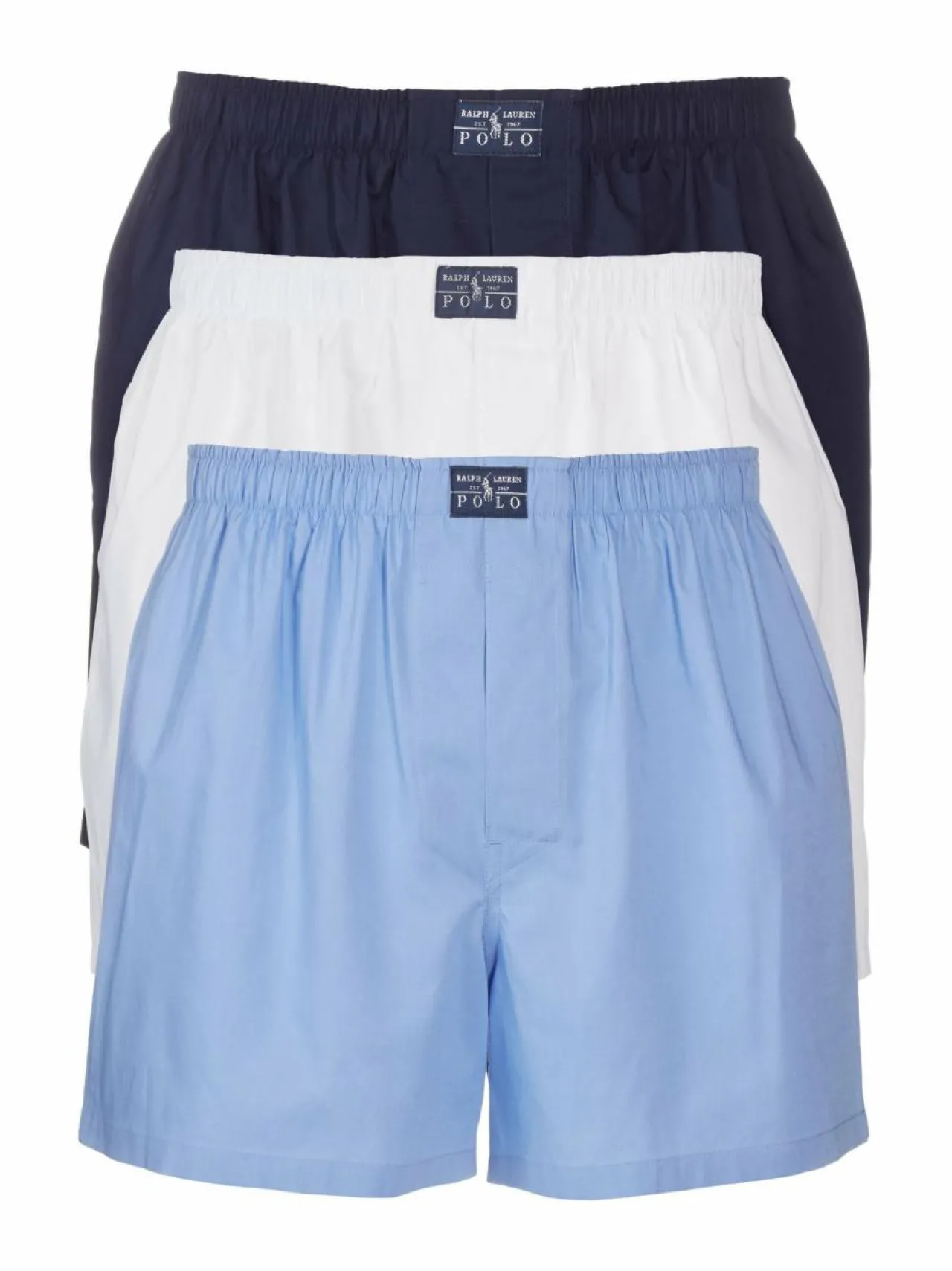 Alusasut<Polo Ralph Lauren Bokserit 3-pack VALKOINEN/SININEN