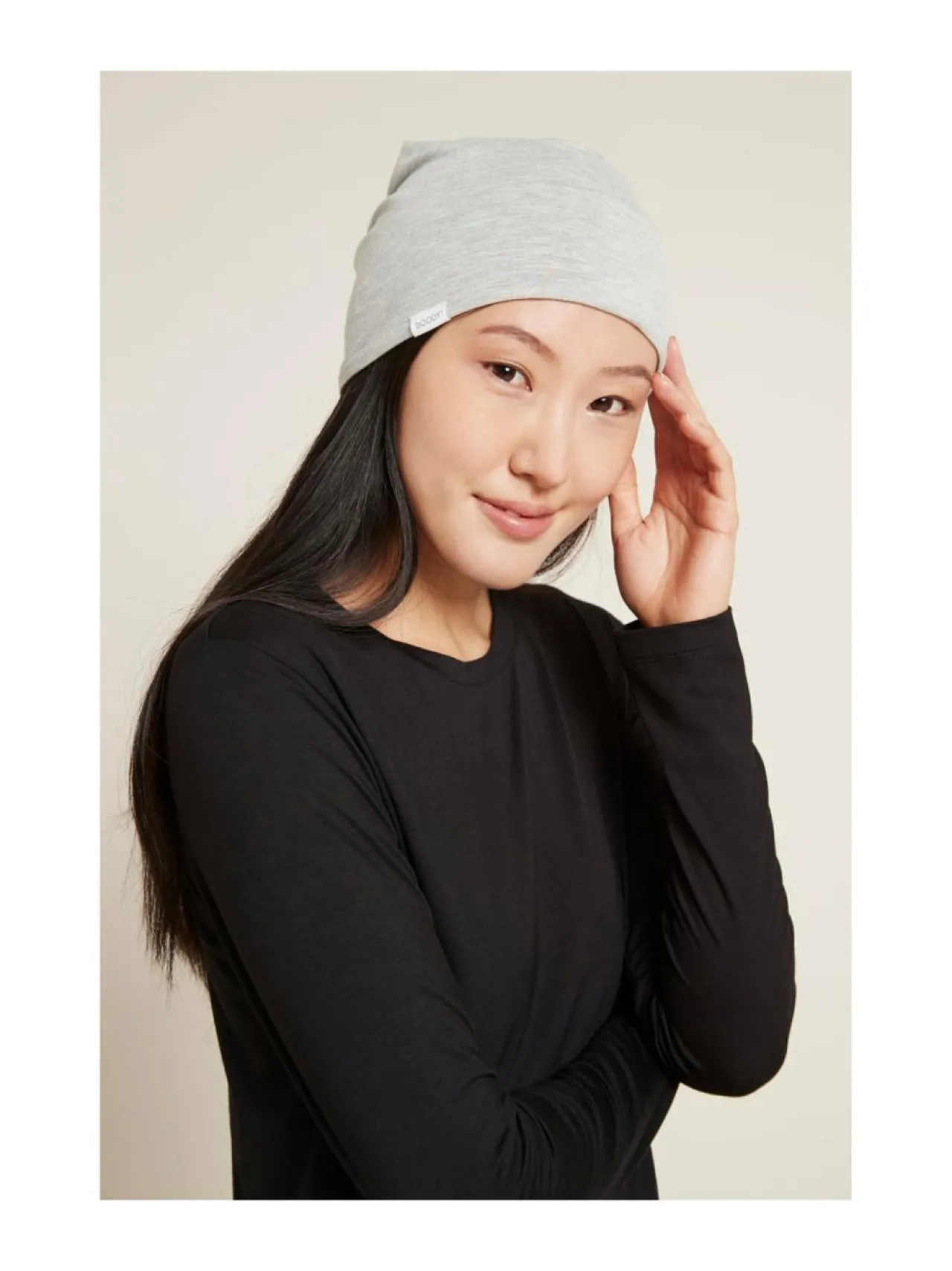 Urheiluasusteet<BOODY - Soft Jersey Beanie Ohut pipo unisex LIGHT GREY MARL