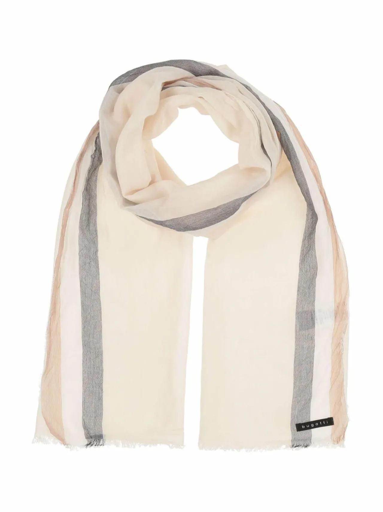 Huivit & Kaulaliinat<Bugatti Border Stripe -puuvillahuivi 020 OFF WHITE