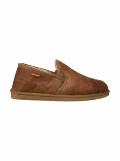 Tohvelit<Shepherd Bosse-nahkatossut ANTIQUE/COGNAC (VAALEANRUSKEA)