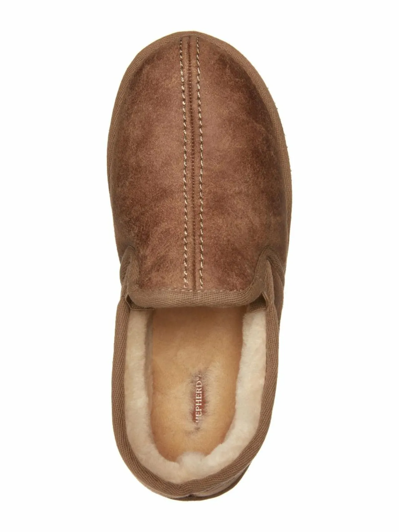 Tohvelit<Shepherd Bosse-nahkatossut ANTIQUE/COGNAC (VAALEANRUSKEA)