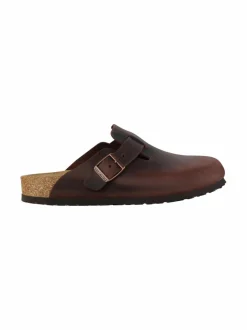 Tohvelit<BIRKENSTOCK Boston-nahkatohvelit HABANA