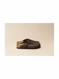 Tohvelit<BIRKENSTOCK Boston-nahkatohvelit HABANA