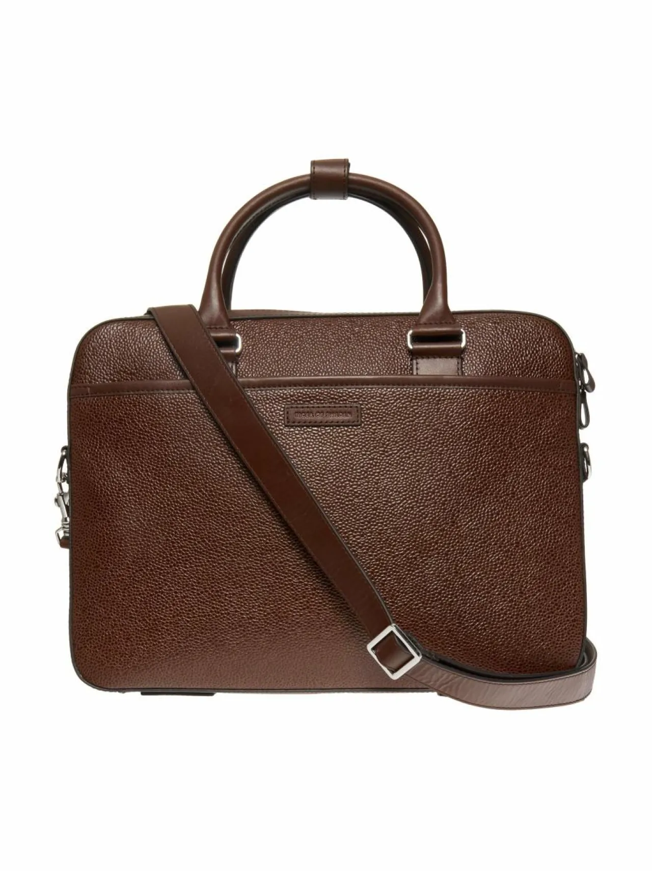 Laukut<Tiger of Sweden Bosun-nahkalaukku 10N DARK BROWN