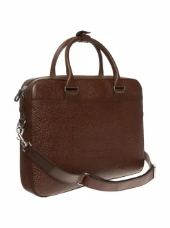 Laukut<Tiger of Sweden Bosun-nahkalaukku 10N DARK BROWN