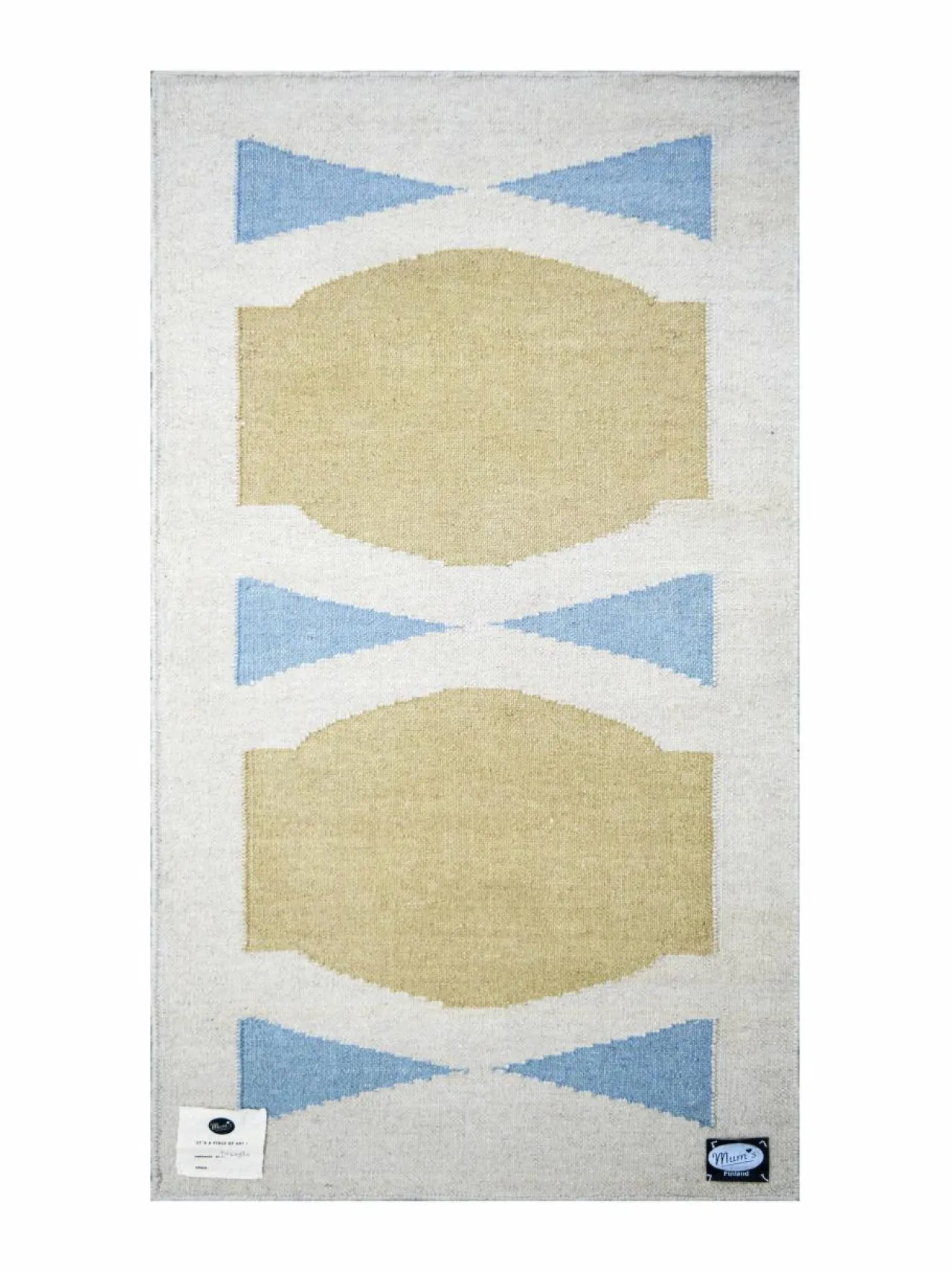 Matot<MUM'S Bowl Rug #4 Bowties -matto LIGHT BLUE