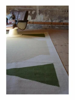 Matot<MUM'S Bowl Rug #9 Large Bowties -matto GREEN