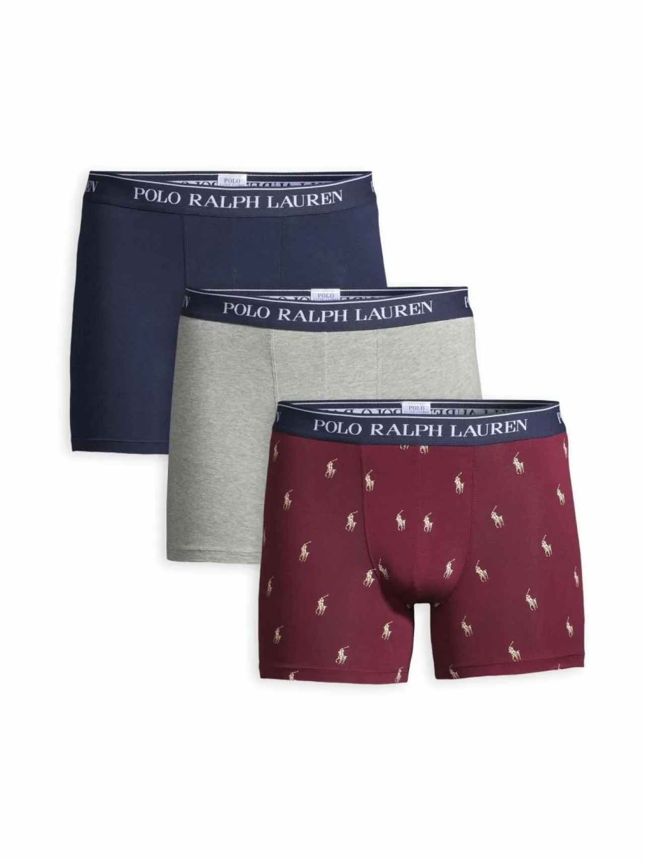Alusasut<Polo Ralph Lauren Brief-bokserialushousut 3-pack 3PK DMSN RD AOP CRM/AD HTR/NVY
