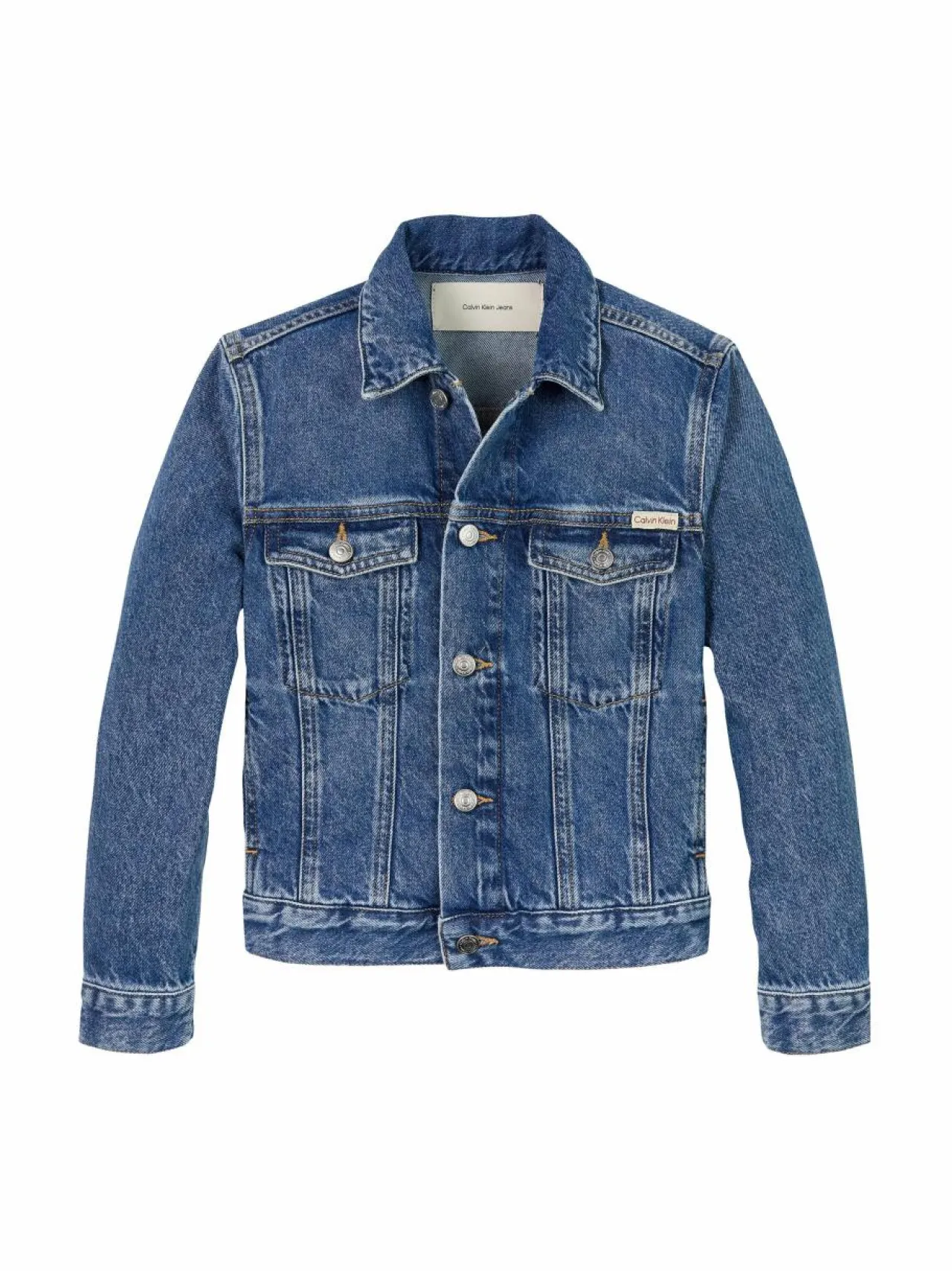 Ulkoiluvaatteet<Calvin Klein Kids Bright Trucker -farkkutakki 1A4 BRIGHT MID BLUE