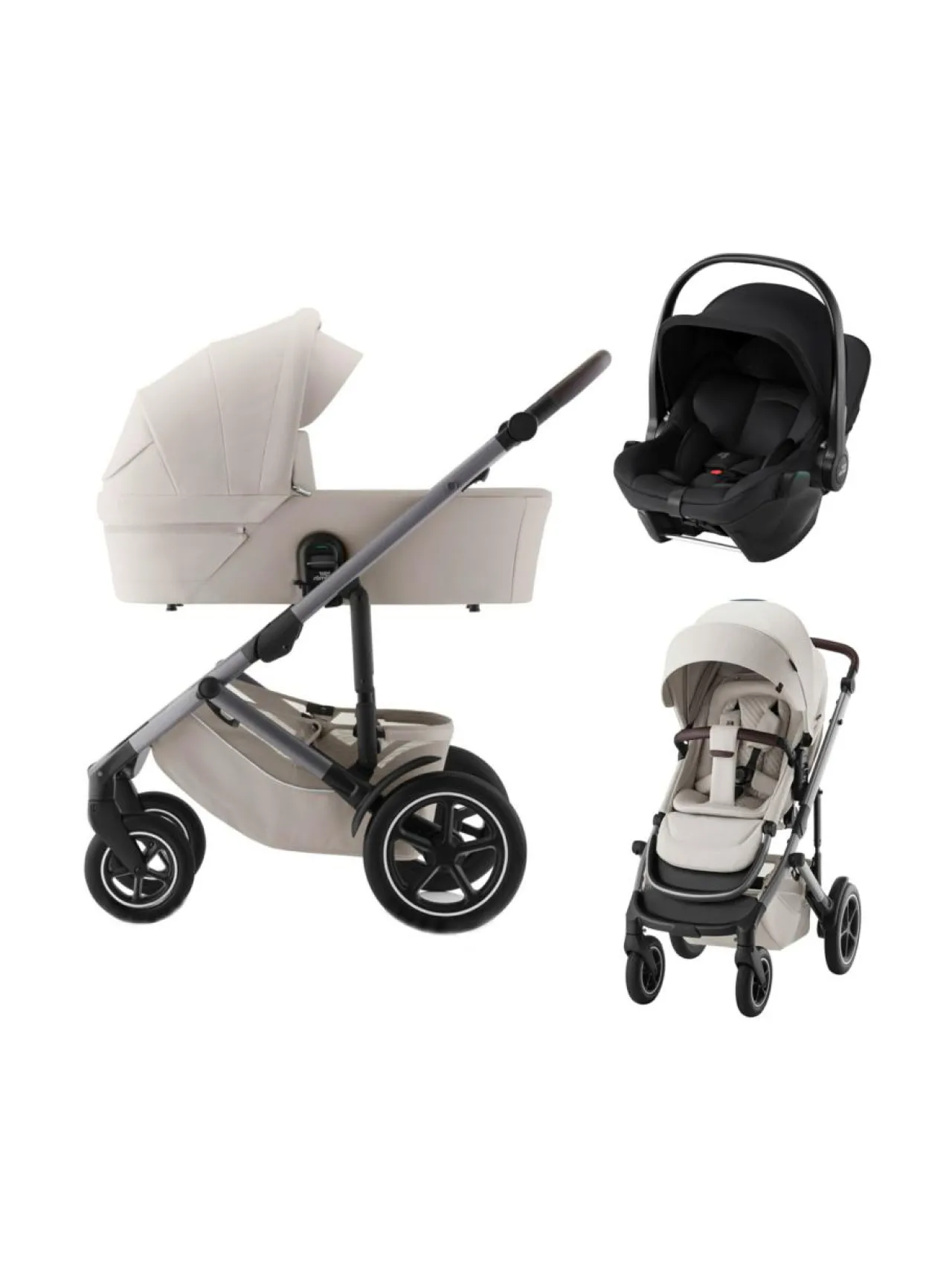 Lastenvaunut & -Rattaat<Britax Smile 5Z yhdistelmävaunut ja turvakaukalo