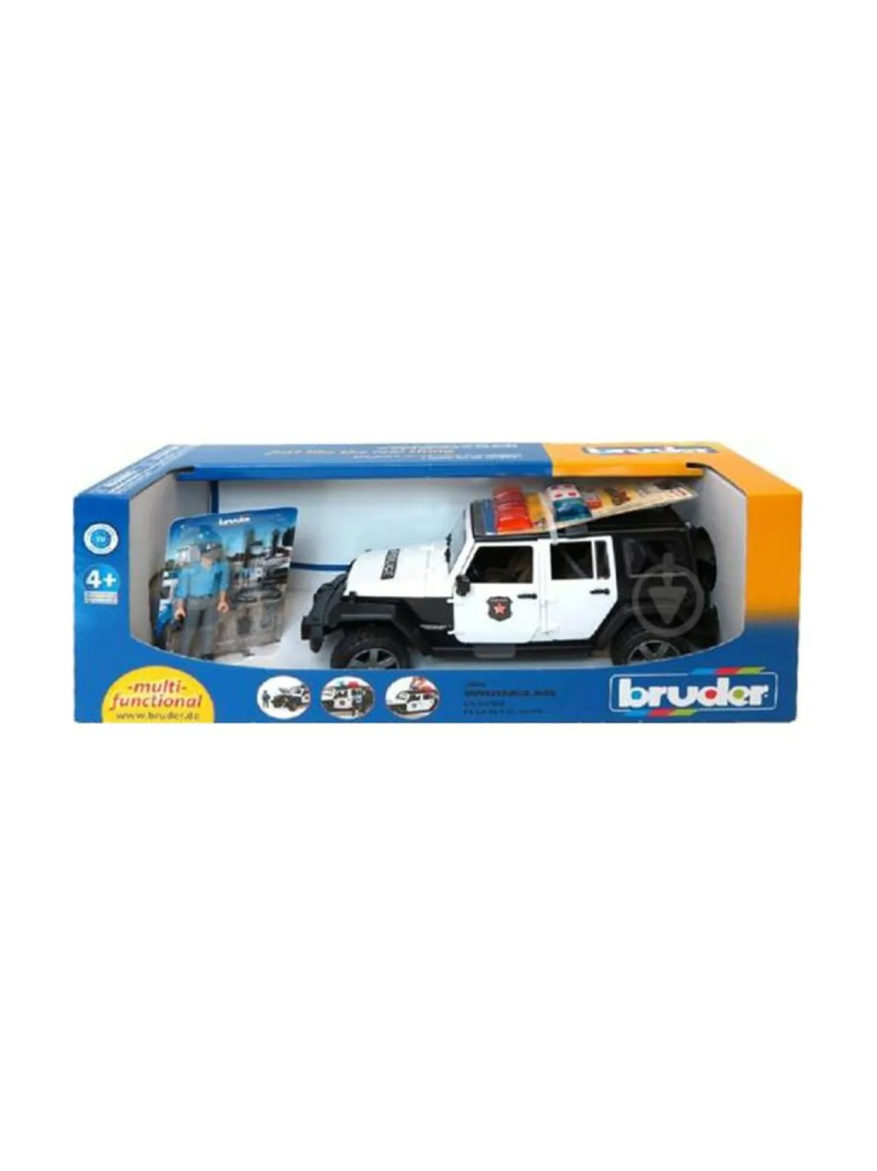 BRUDER Jeep Wrangler Unlimited Rubicon -poliisiauto, 1:16^ Autot Ja Muut Ajoneuvot