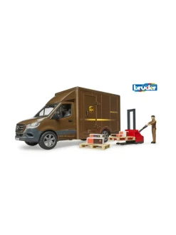 Autot Ja Muut Ajoneuvot<MERCEDES-BENZ BRUDER MB Sprinter UPS lisälaitteilla+työmies