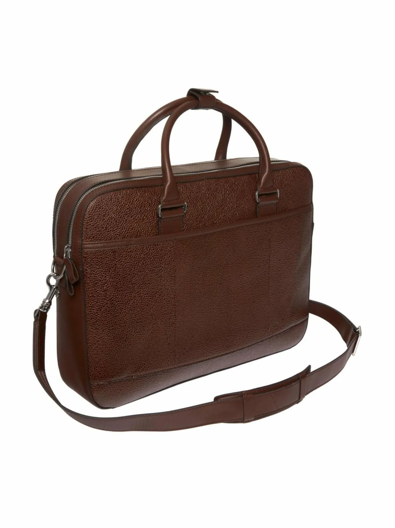 Laukut<Tiger of Sweden Burin-nahkalaukku 10N DARK BROWN