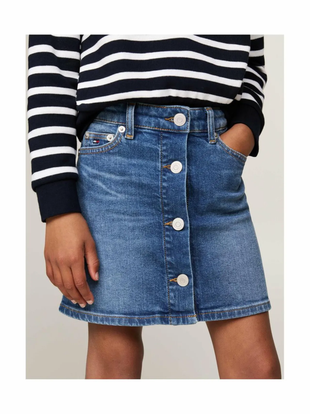 Tommy Hilfiger Button Through -farkkuhame^ Mekot & Hameet|Mekot & Hameet