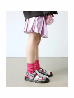 Sandaalit<Dr. Martens Caarys J Patent Lamper -nahkasandaalit SILVER METALLIC