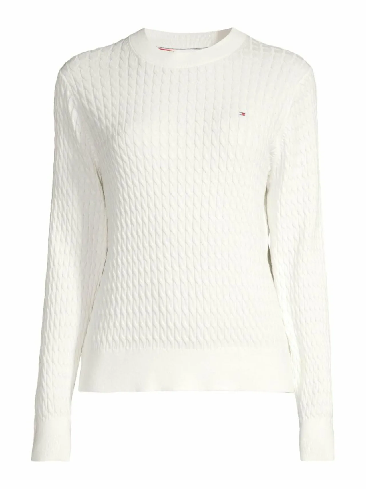 Neuleet<Tommy Hilfiger Cable Fine -neulepusero YA8 IVORY SILK