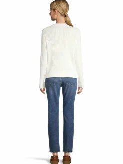 Neuleet<Tommy Hilfiger Cable Fine -neulepusero YA8 IVORY SILK