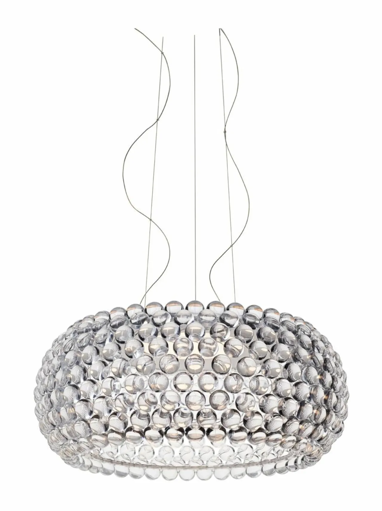 Kattovalaisimet<Foscarini CABOCHE PLUS GRANDE DIMMABLE -riippuvalaisin TRANSPARENT