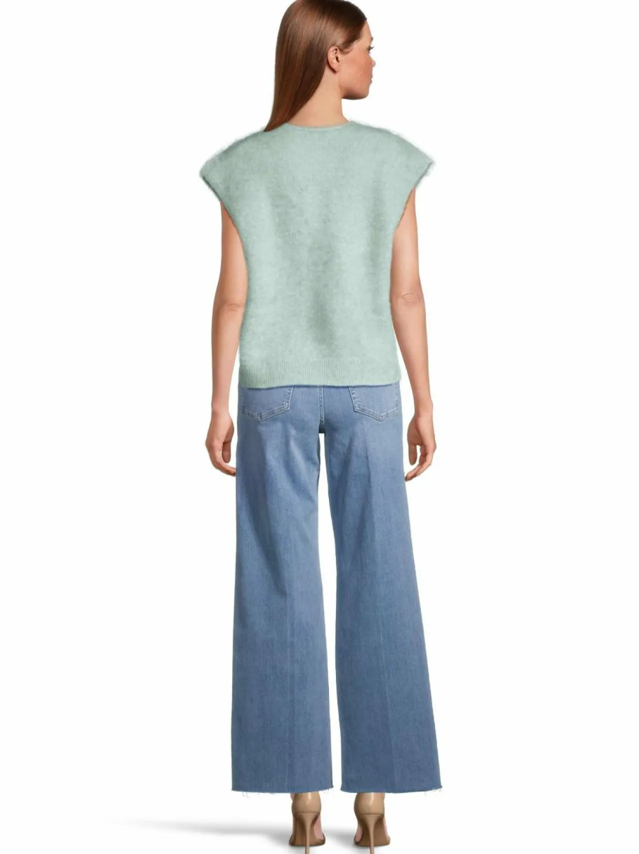 Neuleet<SECOND FEMALE Camryn-neuleliivi 4105 SLATE GREEN
