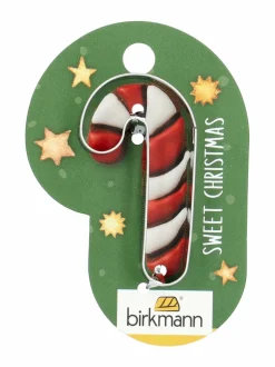 Leivonta<Birkmann Candy Cane -piparkakkumuoti 5,3 cm STEEL