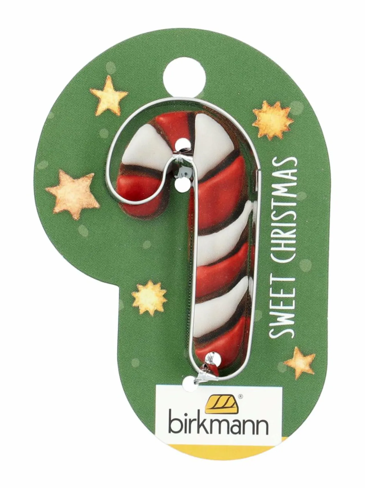 Leivonta<Birkmann Candy Cane -piparkakkumuoti 5,3 cm STEEL