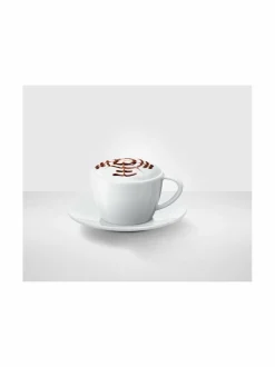 Kahvin- & Vedenkeittimet<Jura Cappuccino- kahvikuppi ja aluslautanen 2 kpl WHITE
