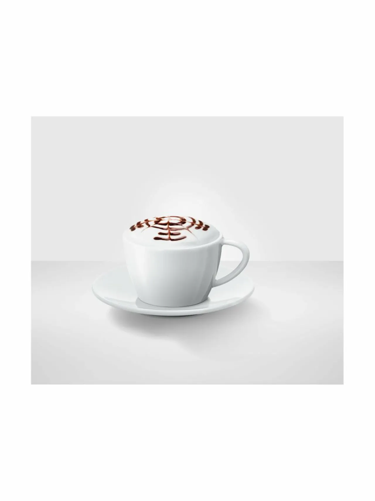 Kahvin- & Vedenkeittimet<Jura Cappuccino- kahvikuppi ja aluslautanen 2 kpl WHITE