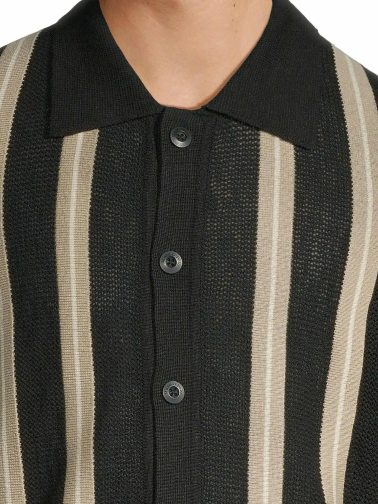 Neuleet<Marc O'Polo Cardigan Stripes-neule BLACK 990