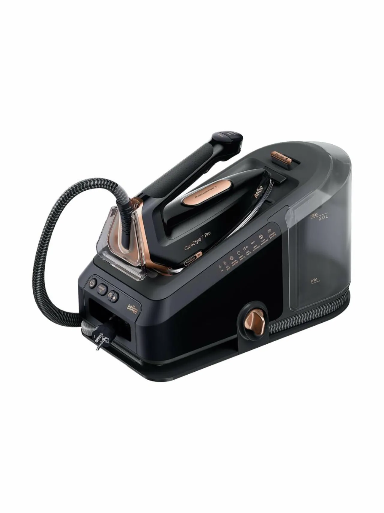 Pyykkihuolto<Braun CareStyle 7 Pro Steam Generator -silityskeskus BLACK
