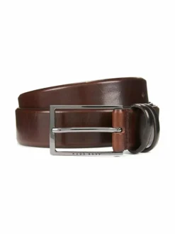 Vyöt<BOSS Carmello-nahkavyö DARK BROWN