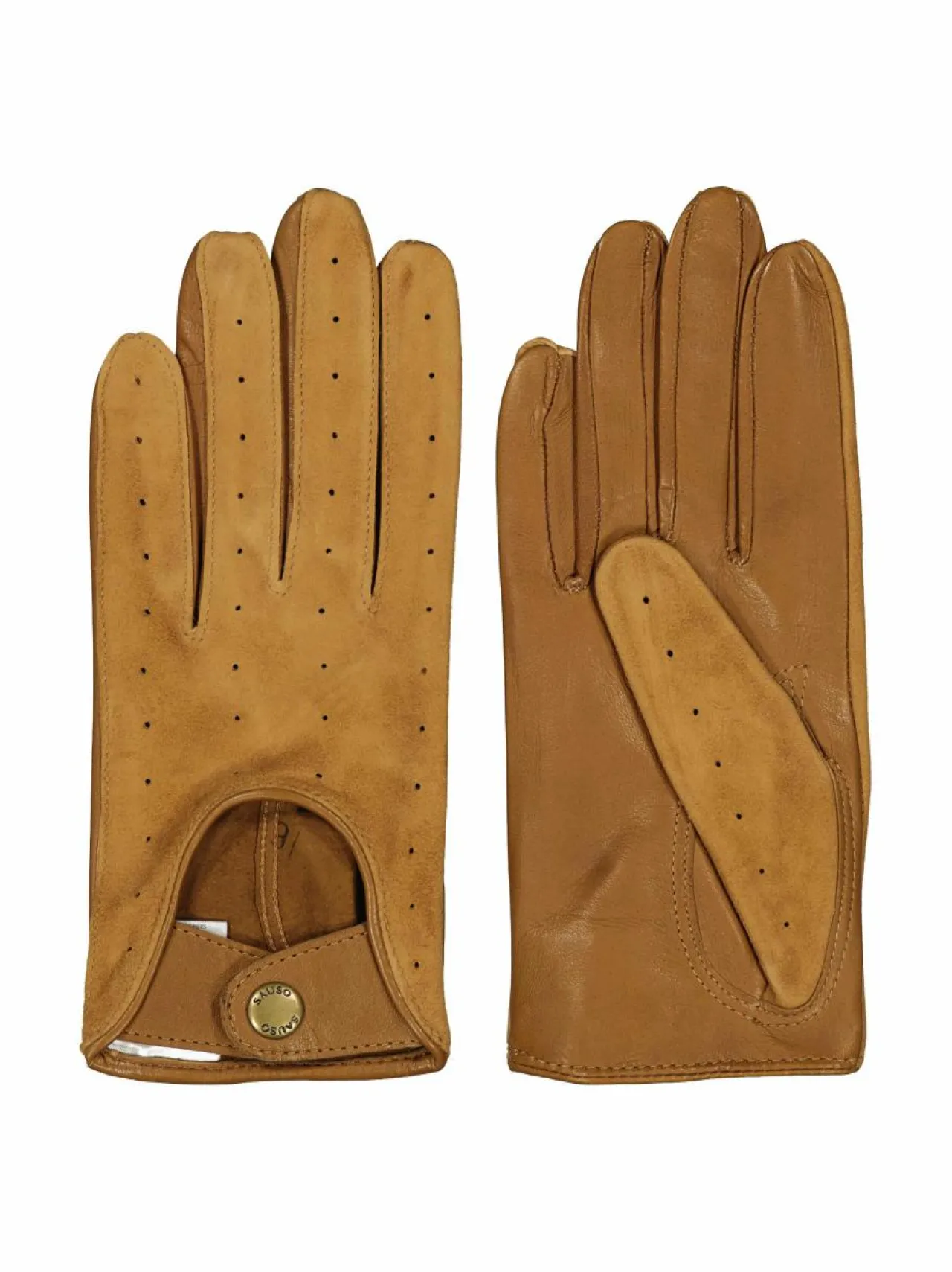 Käsineet<Sauso Carola Driver -nahkakäsineet HAVANNA/CAMEL