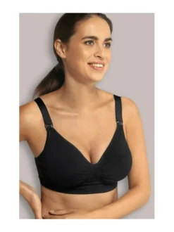 Carriwell Seamless Padded Nursing Bra imetysliivit - musta^ Äitiysvaatteet