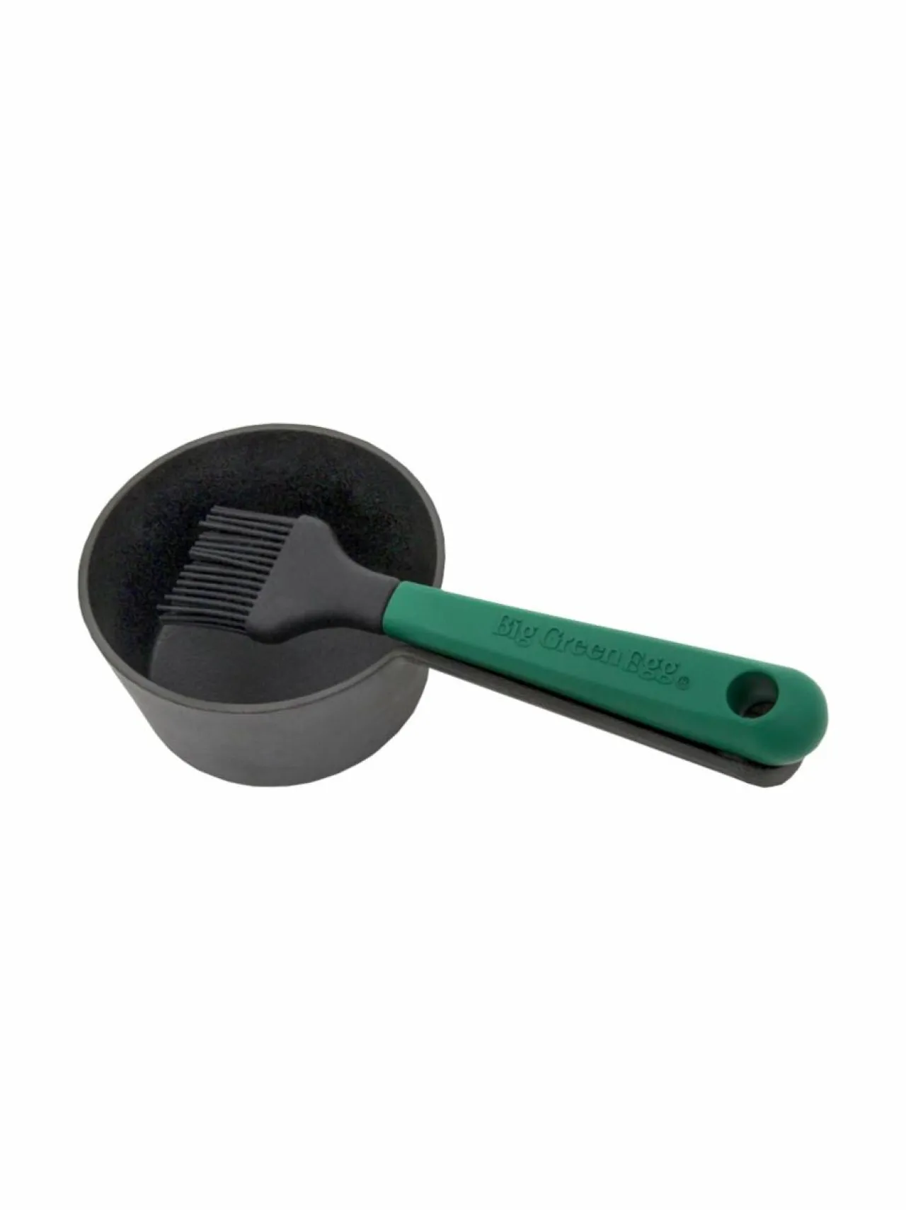 Grillit & Grillitarvikkeet<Big Green Egg Cast Iron Sauce Pot with Basting Brush -kastikepata ja silkoniharja