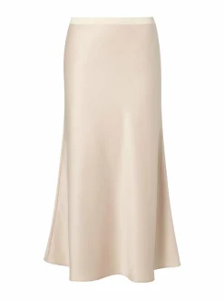 Hameet<Ida Sjöstedt Cat-satiinihame LIGHT BEIGE