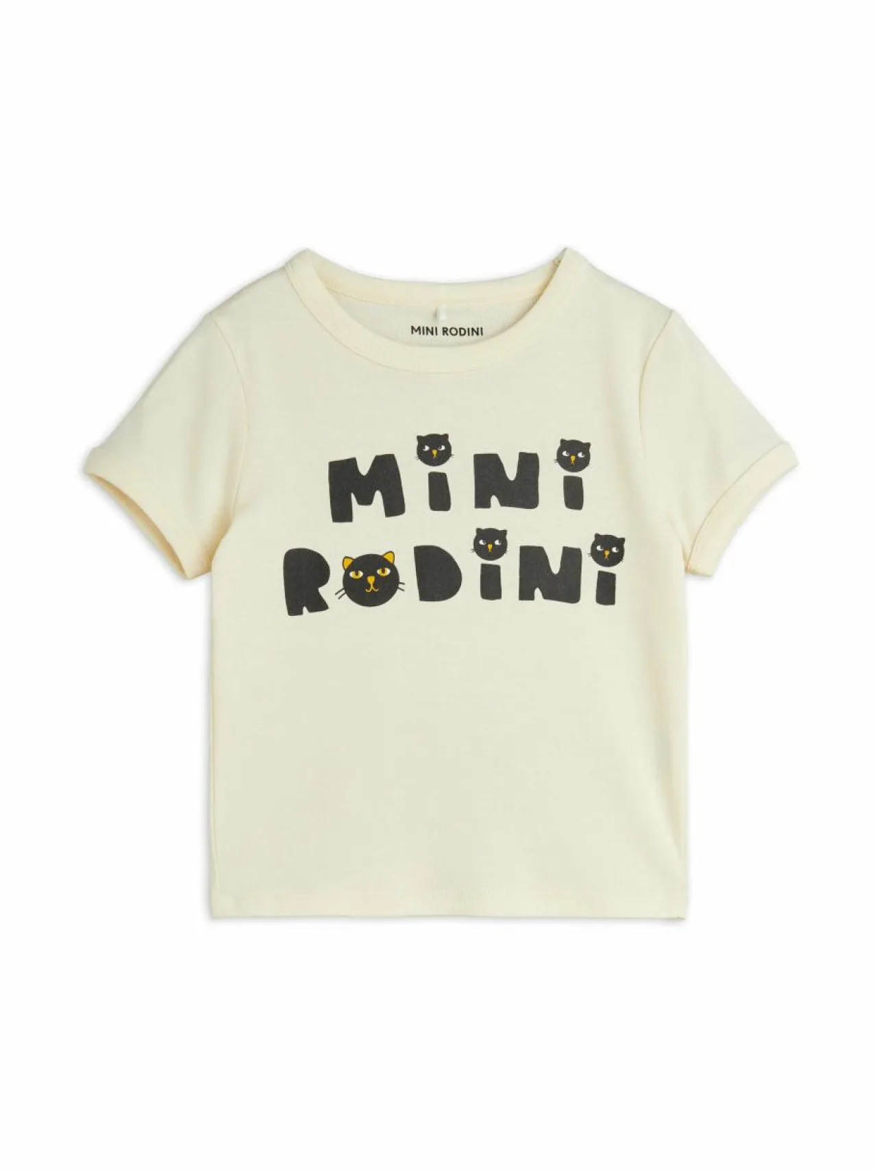 T-Paidat|T-Paidat<Mini Rodini Cats-luomupuuvillapaita 611 OFFWHITE