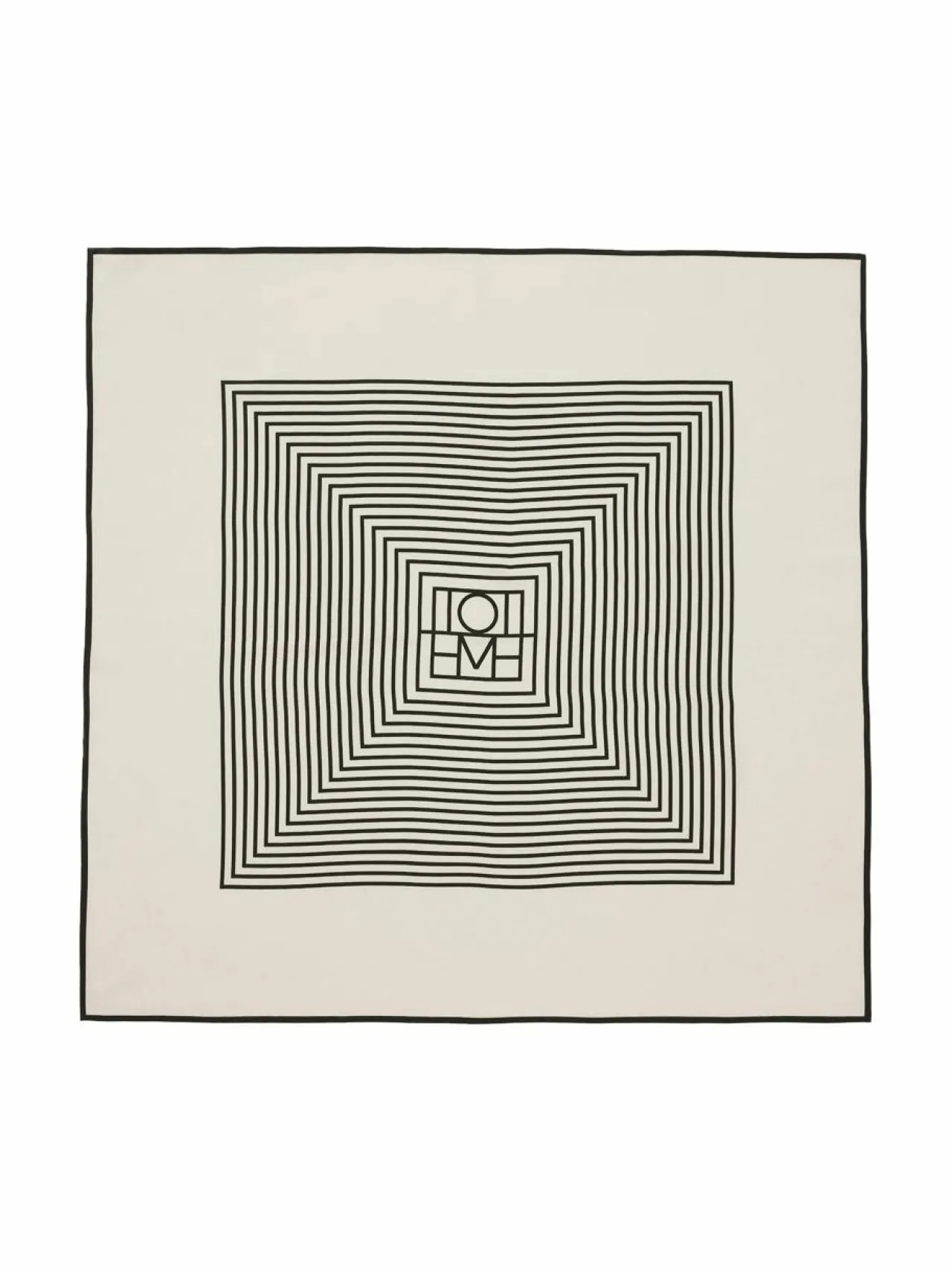 Huivit & Kaulaliinat<TOTEME Centered Monogram -silkkihuivi CREME MONOGRAM 901