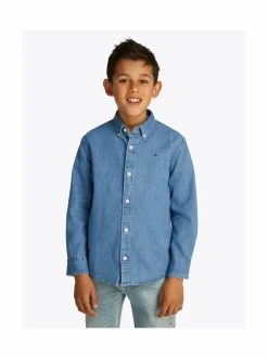 Tommy Hilfiger Chambray-farkkupaita^ Pitkähihaiset Trikoopaidat|Pitkähihaiset Trikoopaidat