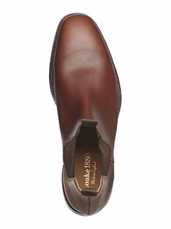 Nilkkurit<Loake Chatsworth Chelsea -nahkanilkkurit BROWN (TUMMANRUSKEA)
