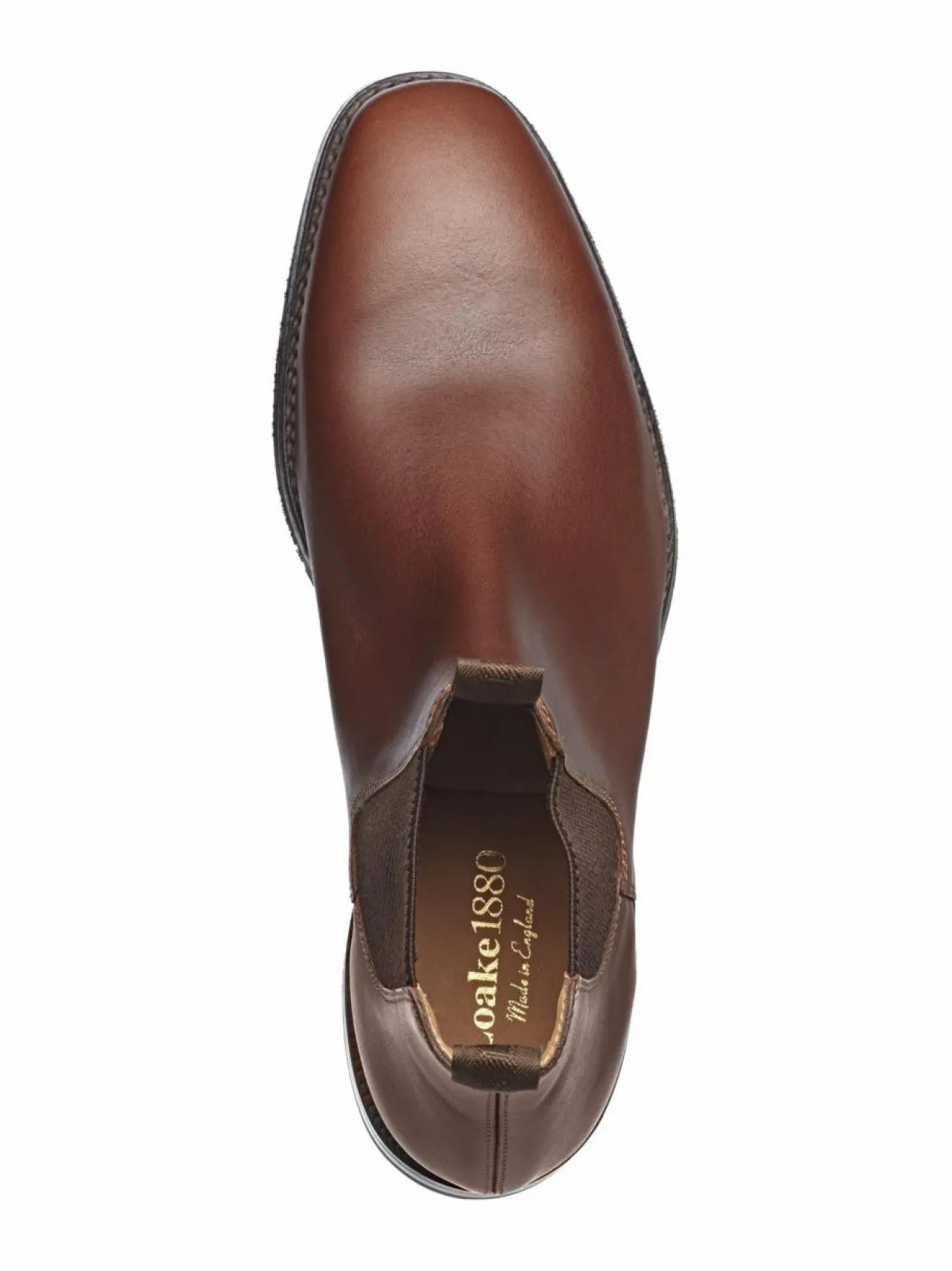 Nilkkurit<Loake Chatsworth Chelsea -nahkanilkkurit BROWN (TUMMANRUSKEA)