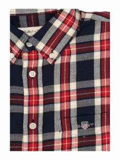 Paidat<GANT Checked Flannel -kauluspaita 433 EVENING BLUE