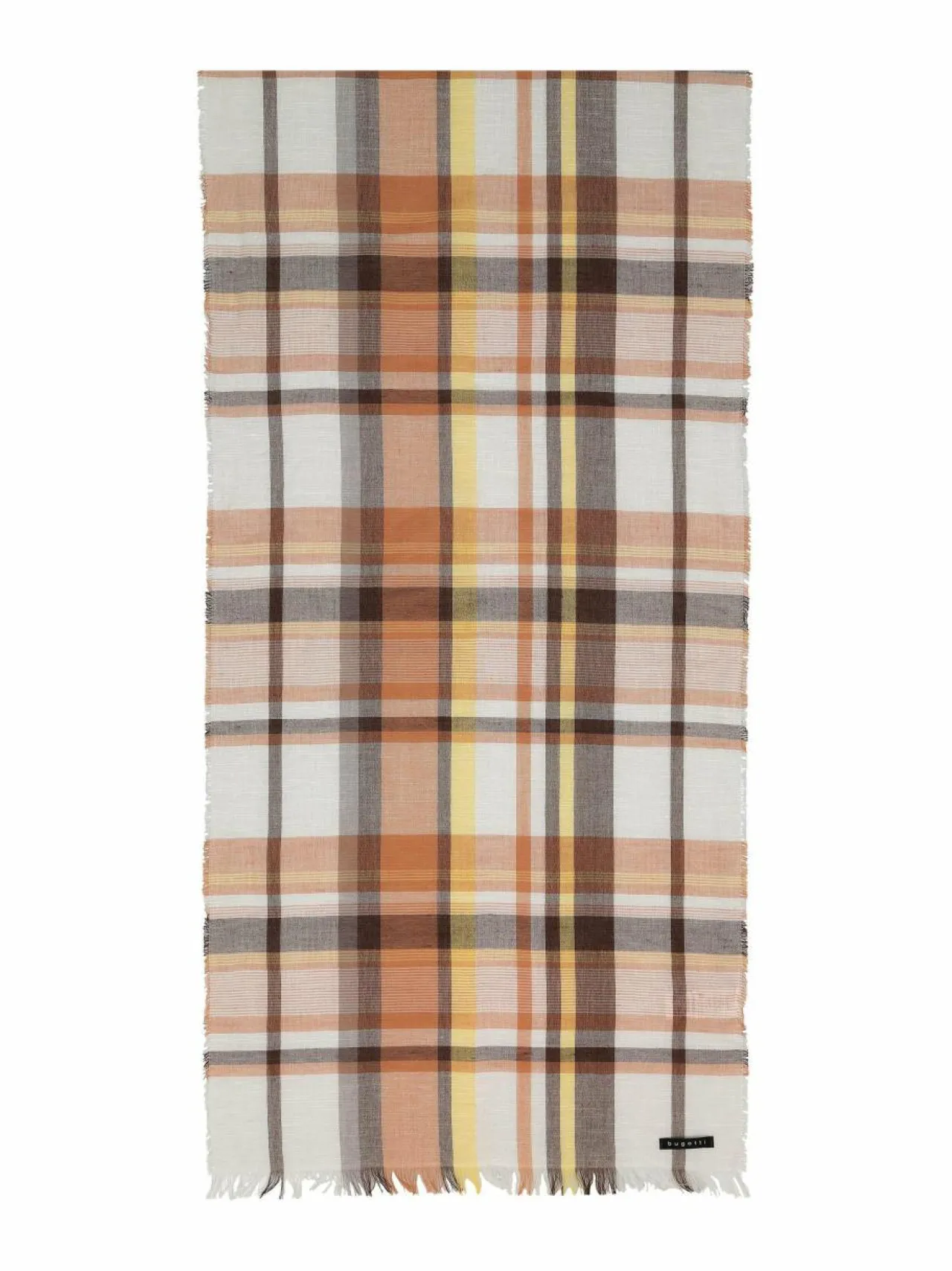 Bugatti Checked-pellavasekoitehuivi 45 x 190 cm^ Huivit & Kaulaliinat