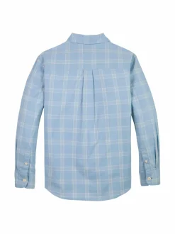 Pitkähihaiset Trikoopaidat|Pitkähihaiset Trikoopaidat<Tommy Hilfiger Check-kauluspaita C14 CLOUDY BLUE CHECK