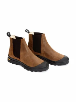 Nilkkurit<Terhi Pölkki Chelsea Vibram -nahkanilkkurit RUSTIC BROWN