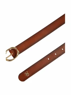 Vyöt<Tommy Hilfiger Chic 2.5 Burnished -nahkavyö 0HD COGNAC BURNISHED EDGES