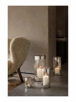 Georg Jensen Chrome Contours -kynttilälyhty 34 cm^ Kynttilät & Lyhdyt