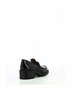 Kävelykengät & Loaferit<Wonders Chunky Sole Mid Heel -nahkaloaferit OREGON NEGRO